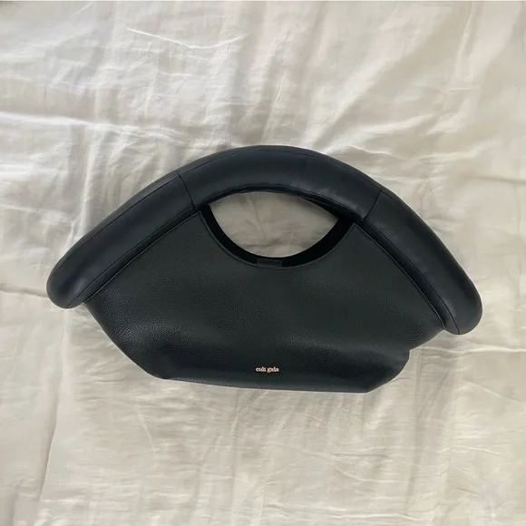 Cult Gaia Black Leather Tote - Picture 2 of 6